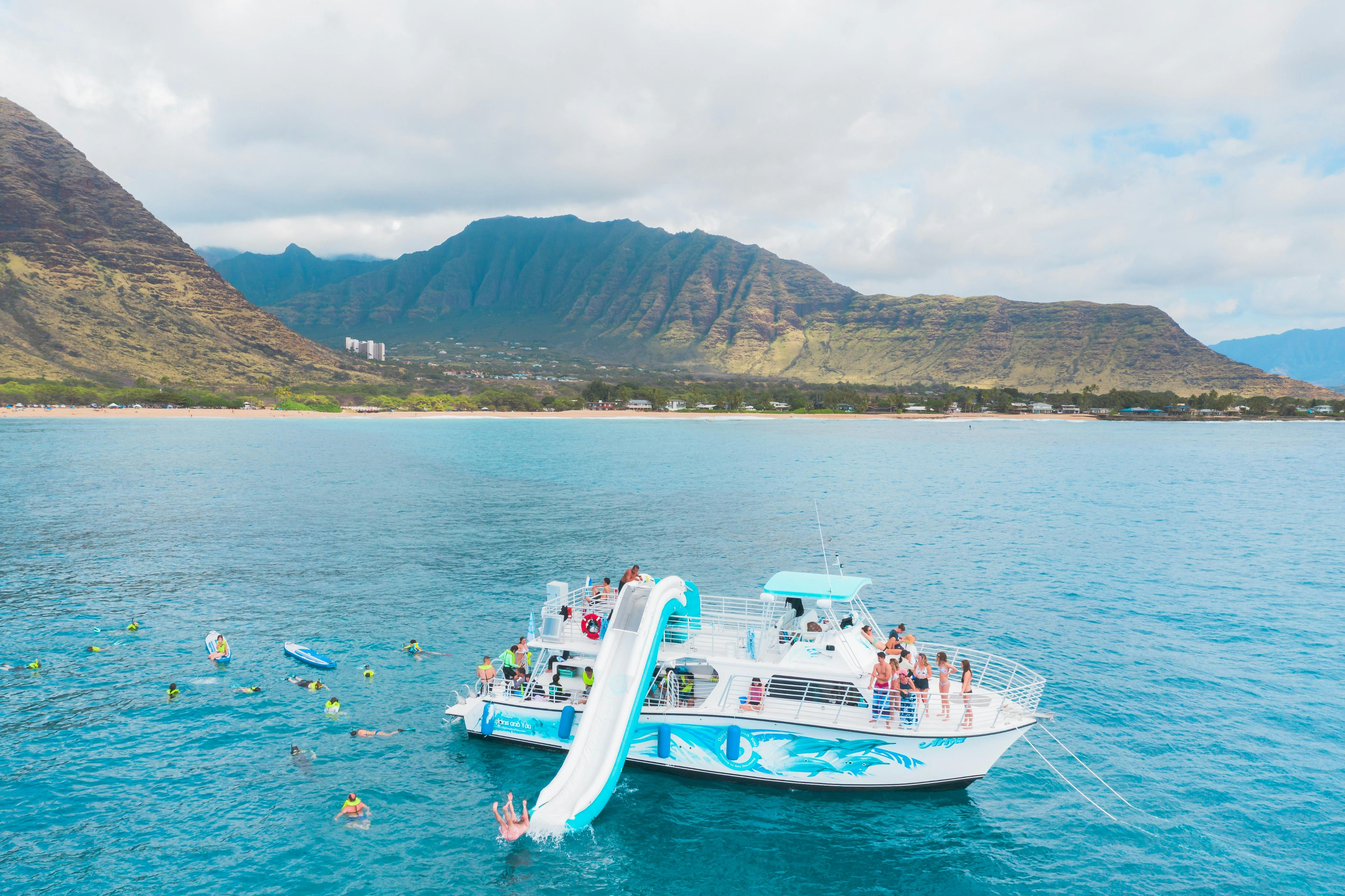 Oahu: Guided Dolphin Watching & Snorkeling Tour + Lunch + Roundtrip Transfer - Photo 1 of 7